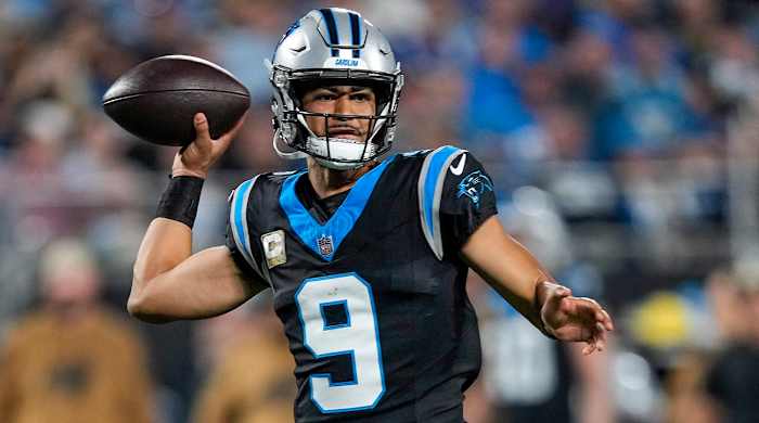 Carolina Panthers quarterback Bryce Young